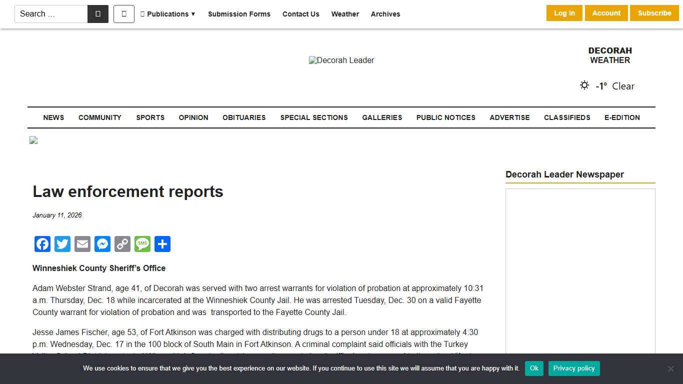 Law enforcement reports - Enterprise Media